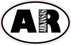 Oval AR Arkansas Sticker