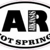 Oval AR Hot Springs Arkansas Sticker