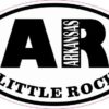 Oval AR Little Rock Arkansas Sticker