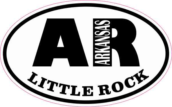 Oval AR Little Rock Arkansas Sticker
