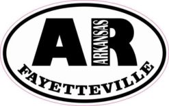 Oval AR Fayetteville Arkansas Sticker