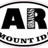 Oval AR Mount Ida Arkansas Sticker