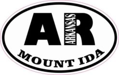 Oval AR Mount Ida Arkansas Sticker