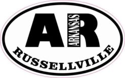 Oval AR Russellville Arkansas Sticker