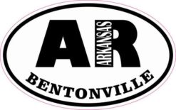 Oval AR Bentonville Arkansas Sticker