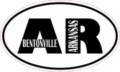Oval AR Bentonville Arkansas Sticker
