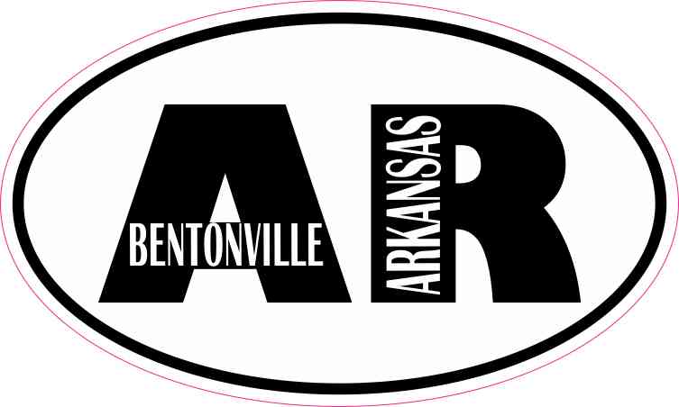 Oval AR Bentonville Arkansas Sticker