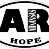Oval AR Hope Arkansas Sticker