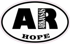 Oval AR Hope Arkansas Sticker