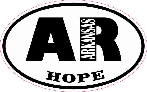 Oval AR Hope Arkansas Sticker