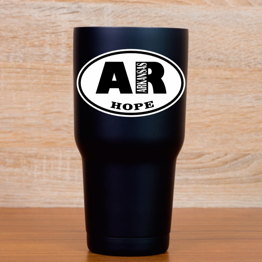 4in x 2.5in Oval AR Hope Arkansas Sticker - Image 5