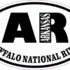 Oval AR Buffalo National River Sticker