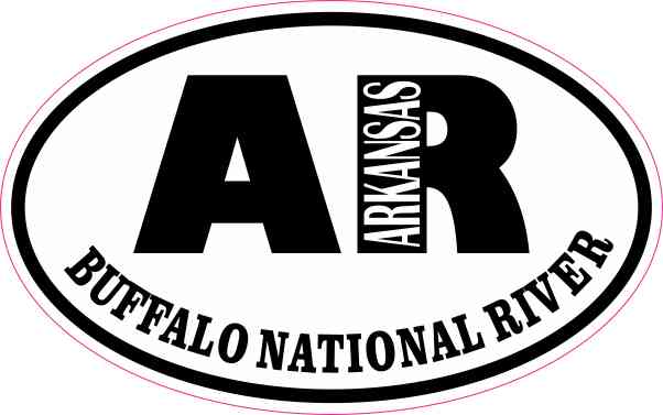 Oval AR Buffalo National River Sticker