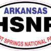 Oval Hot Springs National Park Sticker