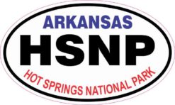 Oval Hot Springs National Park Sticker