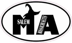 Witch Hat Oval Salem Massachusetts Sticker