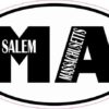 Oval MA Salem Massachusetts Sticker