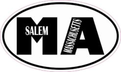 Oval MA Salem Massachusetts Sticker