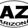 Oval Arizona Sticker