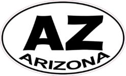 Oval Arizona Sticker