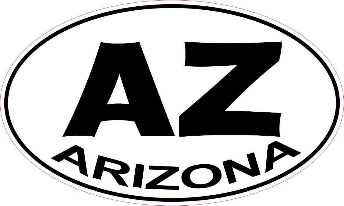 Oval Arizona Sticker
