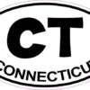 Oval Connecticut Sticker