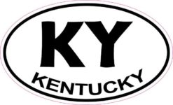 Oval Kentucky Sticker