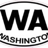 Oval Washington Sticker