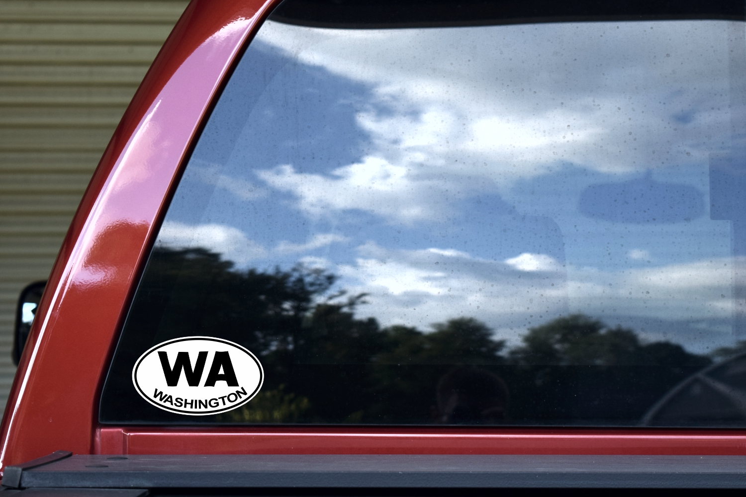 5in x 3in Oval Washington Sticker - Image 2