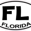 Oval Florida Sticker