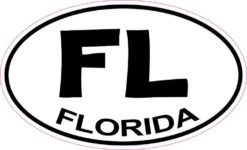 Oval Florida Sticker