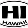 Oval Hawaii Sticker