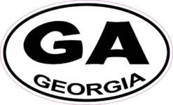 Oval Georgia Sticker