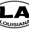 Oval Louisiana Sticker