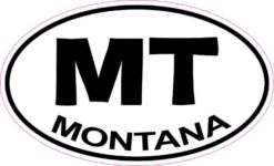 Oval Montana Sticker