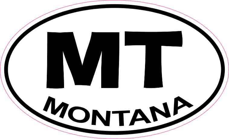 Oval Montana Sticker