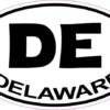 Oval Delaware Sticker