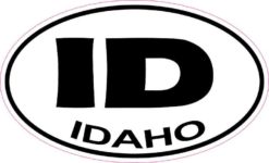 Oval Idaho Sticker