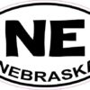 Oval NE Nebraska Sticker