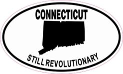 Oval Connecticut Still Revolutionary Sticker