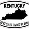 Oval Kentucky Motto Sticker
