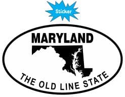 maryland sticker