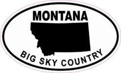 Oval Montana Big Sky Country Sticker