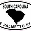 Oval South Carolina the Palmetto State Sticker