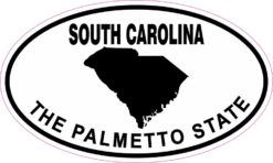 Oval South Carolina the Palmetto State Sticker