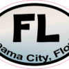 Pastel Oval FL Panama City Sticker