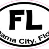 Oval FL Panama City Sticker