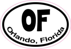 Oval OF Orlando Sticker