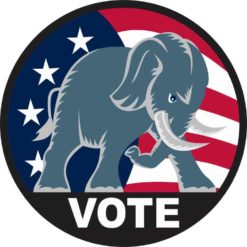 Republican Elephant Vote Sticker