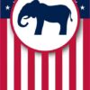Republican Flag Banner Magnet